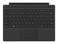 Microsoft Surface Pro Type Cover (M1725) - Clavier - avec trackpad, accéléromètre - Suisse/Luxembourgeois - noir - commercial - pour Surface Pro (Mi-2017), Pro 3, Pro 4, Pro 6, Pro 7, Pro 7+ FMN-00008