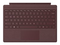 Microsoft Surface Pro Signature Type Cover - Clavier - avec trackpad, accéléromètre - rétroéclairé - AZERTY - Français - bordeaux - commercial - pour Surface Pro (Mi-2017), Pro 3, Pro 4 FFQ-00044