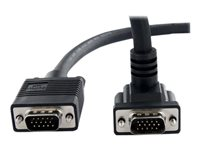StarTech.com "6 ft Coax High Resolution 90&deg; Down Angled VGA Monitor Cable - HD15 M/M (MXT101MMHD6)" - Câble VGA - HD-15 (VGA) (M) pour HD-15 (VGA) (M) - 1.8 m - connecteur à 90° - noir - pour P/N: CDP2VGA, CDP2VGAFC, SV221NANOU, SV231UAF, VGAPLATE MXT101MMHD6