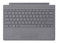 Microsoft Surface Pro Signature Type Cover - Clavier - avec trackpad, accéléromètre - rétroéclairé - AZERTY - Français - platine - commercial - pour Surface Pro (Mi-2017), Pro 3, Pro 4 FFQ-00004