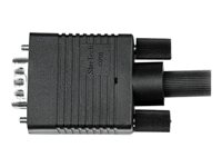 StarTech.com Câble vidéo VGA coaxial pour écran haute résolution de 3 m - HD15 vers HD15 M/M - Câble VGA - HD-15 (VGA) (M) pour HD-15 (VGA) (M) - 3 m - moulé, vis moletées - noir MXTMMHQ3M