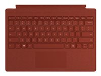 Microsoft Surface Pro Signature Type Cover - Clavier - avec trackpad - rétroéclairé - Français - rouge coquelicot - commercial - pour Surface Pro (Mi-2017), Pro 3, Pro 4, Pro 6, Pro 7 FFQ-00104